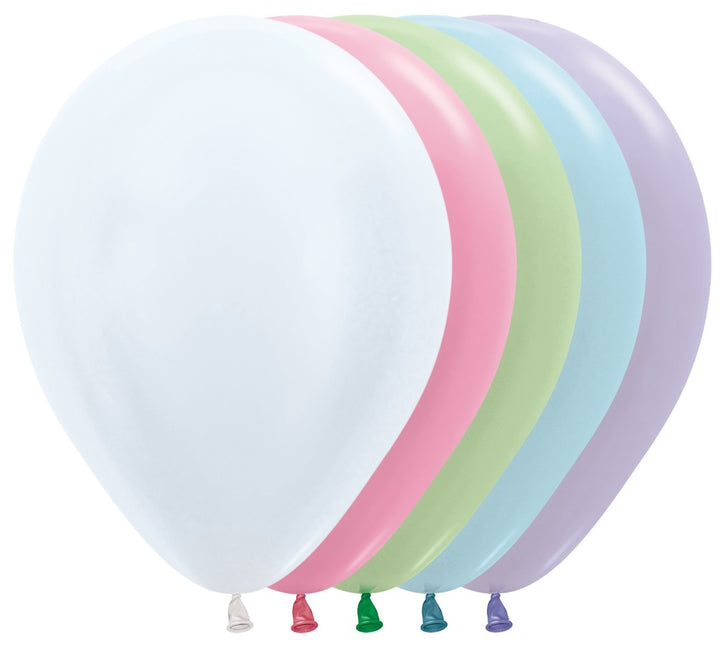 Globos Mezcla Perla 30cm 50pcs