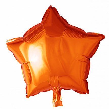 Globo de Helio Estrella Naranja 46cm vacío