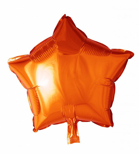 Globo de Helio Estrella Naranja 46cm vacío