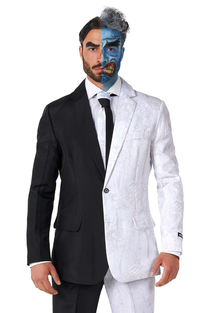 Traje Negro Blanco Dos Caras Hombre Suitmeister