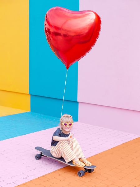 Globo de Helio Corazón Rojo Vacío 73cm