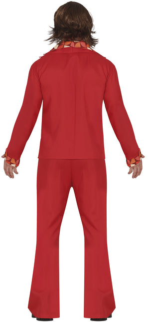 Traje Disco Rojo Hombre