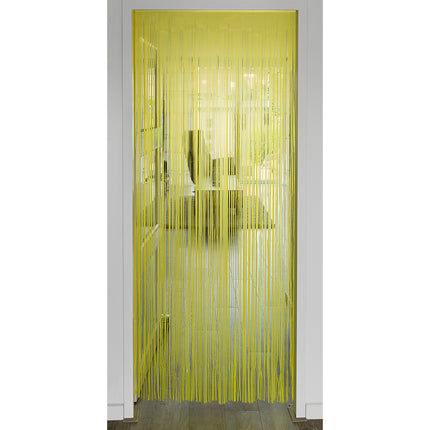 Cortina de puerta amarillo neón 2m