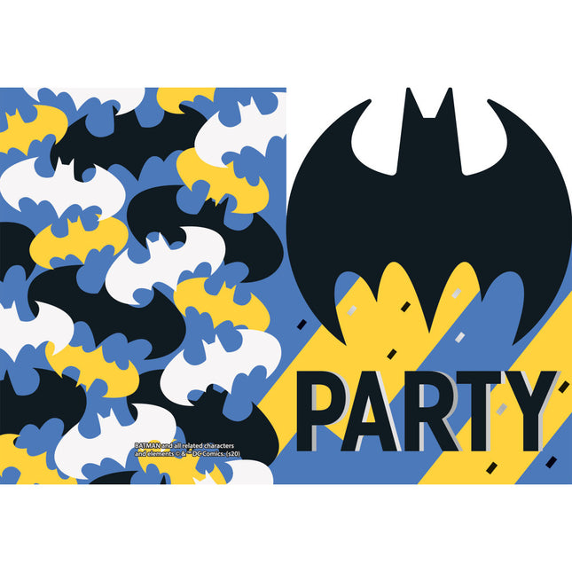 Invitaciones Batman 14cm 8pcs