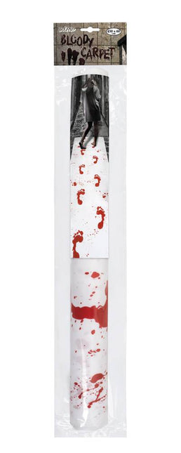 Corredor de Halloween Blanco Sangre 60cm 4,5m