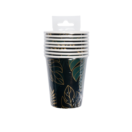 Vasos Hoja 250ml 8ud