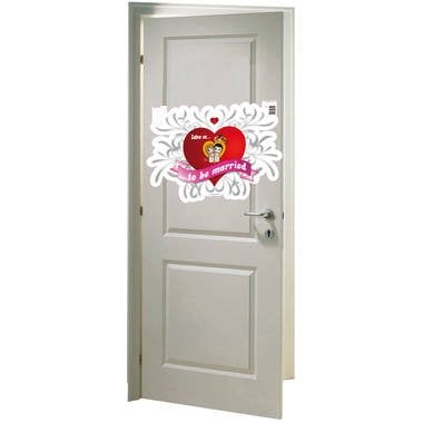 Cartel de puerta El amor es para casarse 45cm