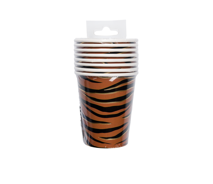 Vasos Tigre 250ml 8ud