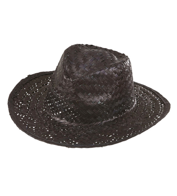 Sombrero Vaquero Paja Negro