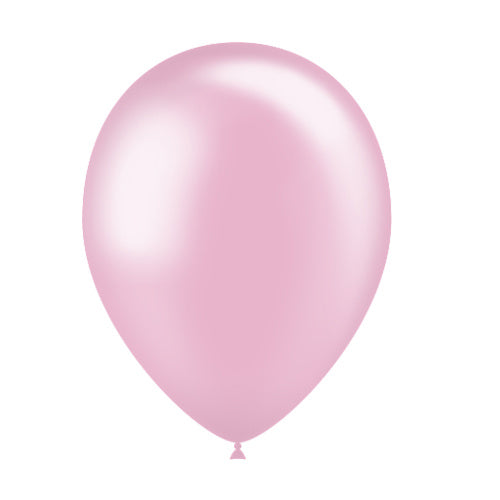 Globos Rosa Claro Metalizados 25cm 10pcs