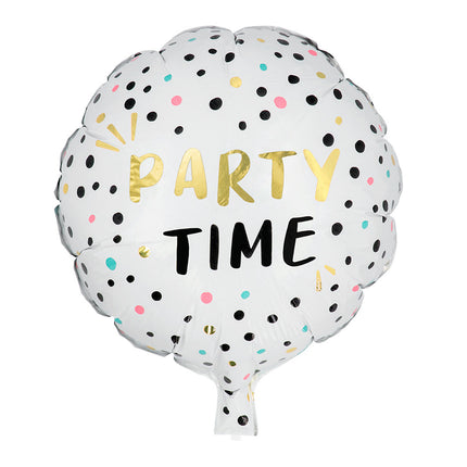 Globo de Helio Party Time Doble Cara 45cm