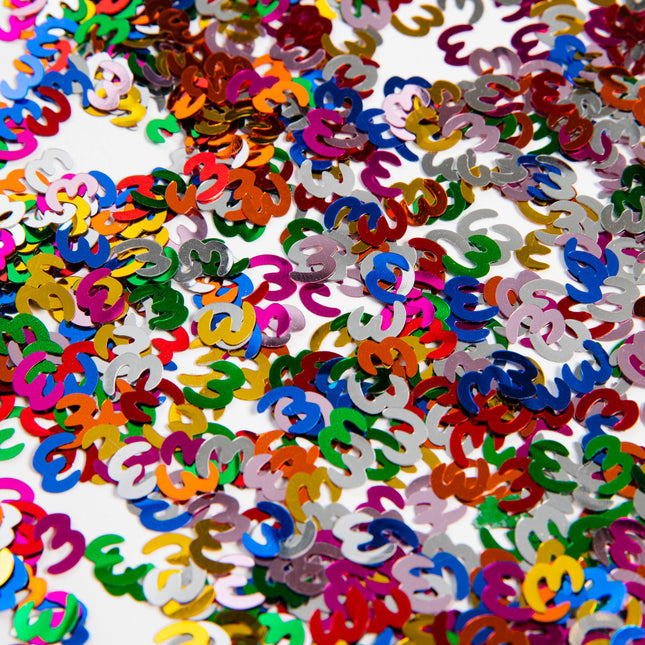 Confeti de mesa 3 Años Coloreado