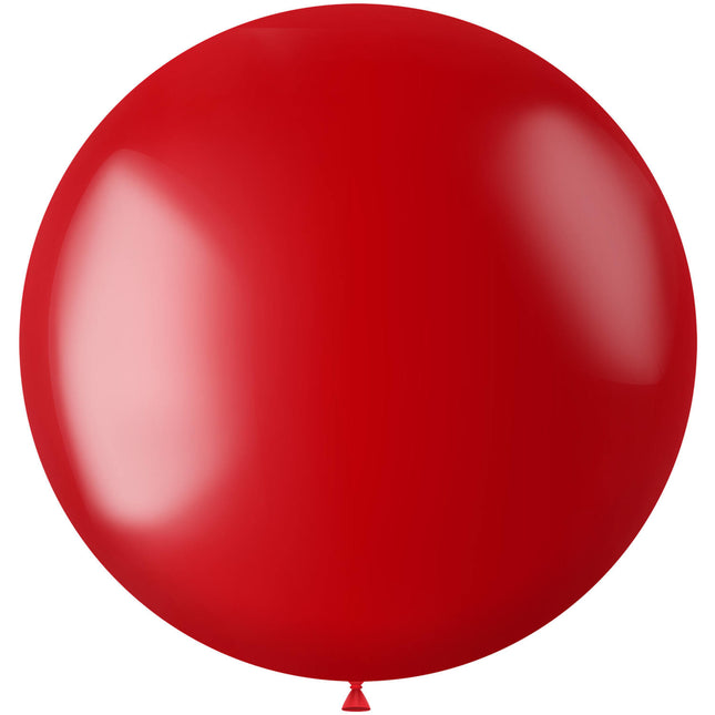 Globo Rojo Metalizado Rojo Fuego 80cm