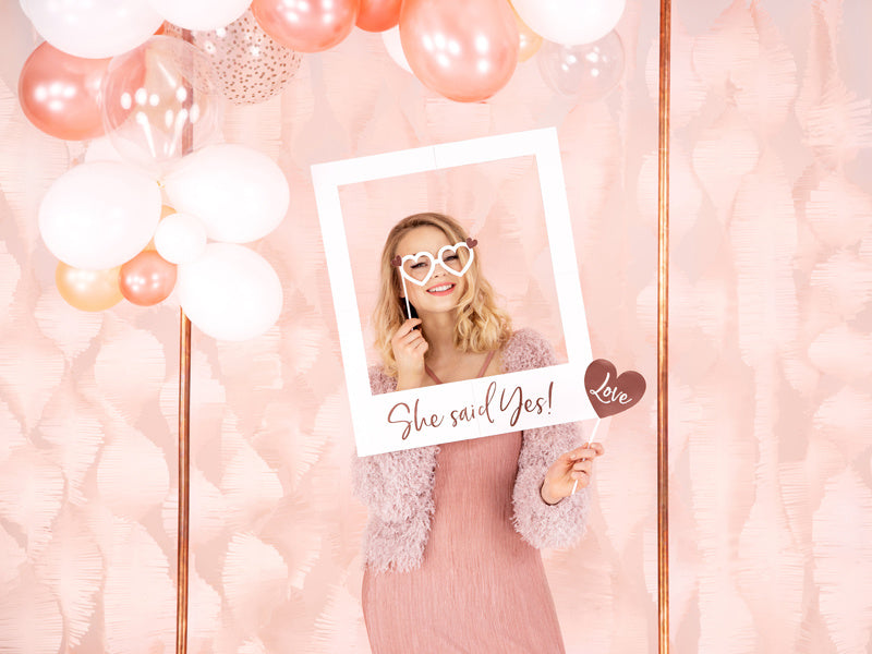 Photobooth Boda Oro Rosa 12pcs