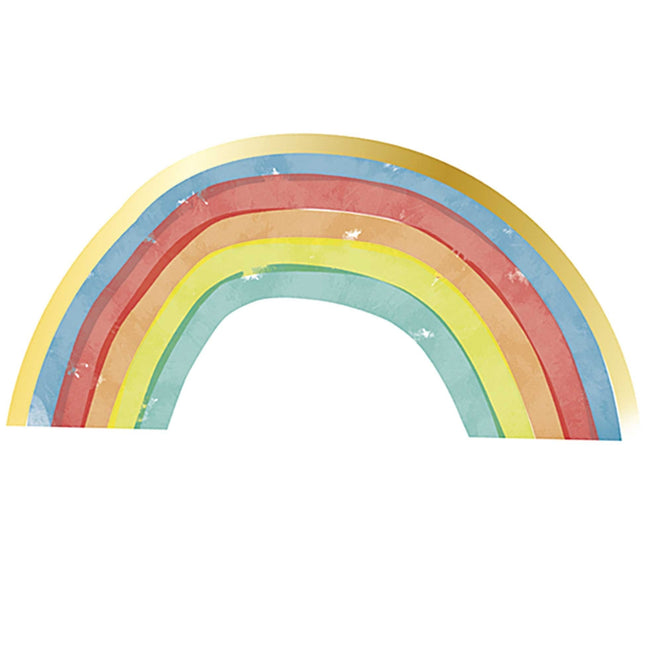 Servilletas de fiesta arco iris 33cm 16uds.