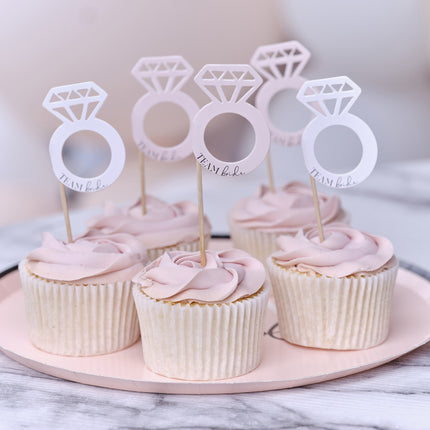 Cupcake Toppers Equipo Novia 5cm 12pcs