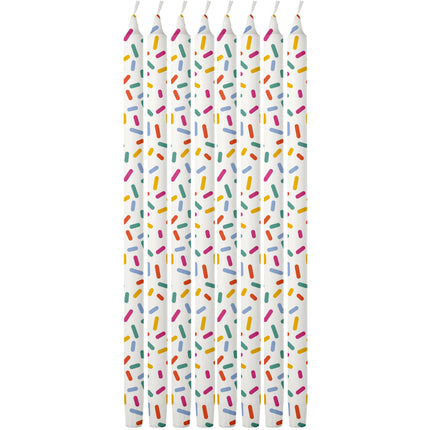 Velas de Colores Confetti 8uds