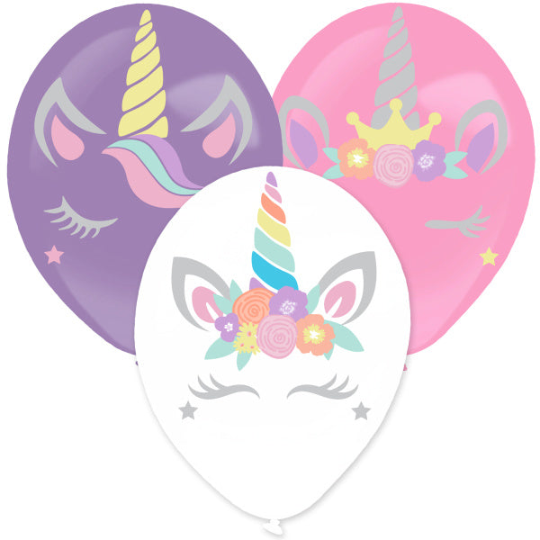 Globos Unicornio 35cm 3pcs