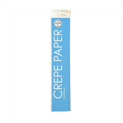 Papel Crepé Azul Claro 50cm 2,5m