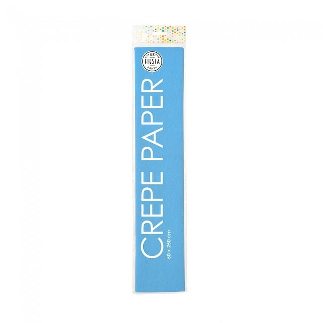 Papel Crepé Azul Claro 50cm 2,5m