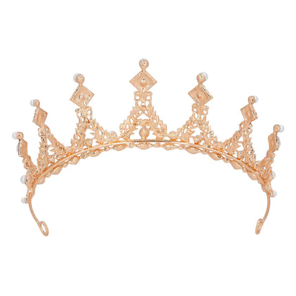 Tiara de oro rosa Metal