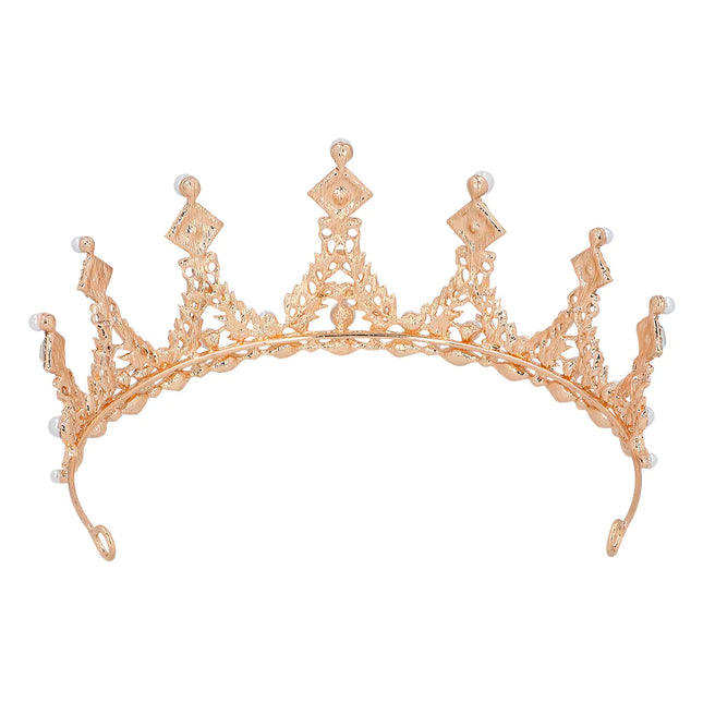 Tiara de oro rosa Metal