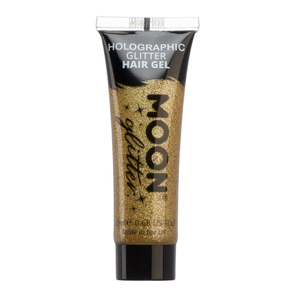 Gel para el pelo con purpurina holográfica Moon Glitter Oro 20ml