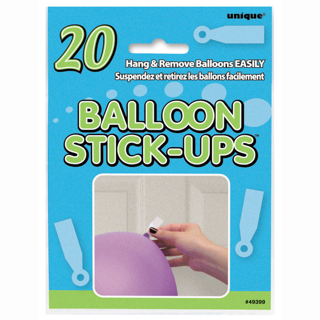 Pegatinas Globos 16cm 20uds