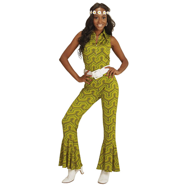 Mono Disco 70S Verde Mujer