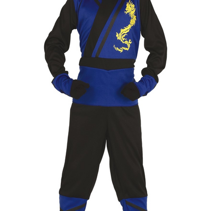 Mono Traje Ninja Niño Azul