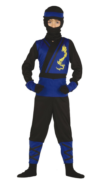 Mono Traje Ninja Niño Azul