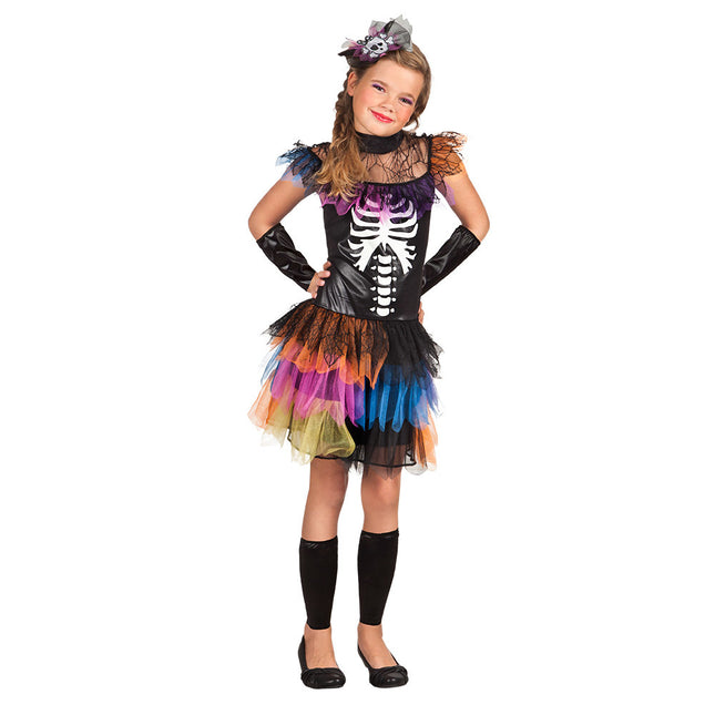 Halloween Disfraz de Esqueleto Princesa Niño