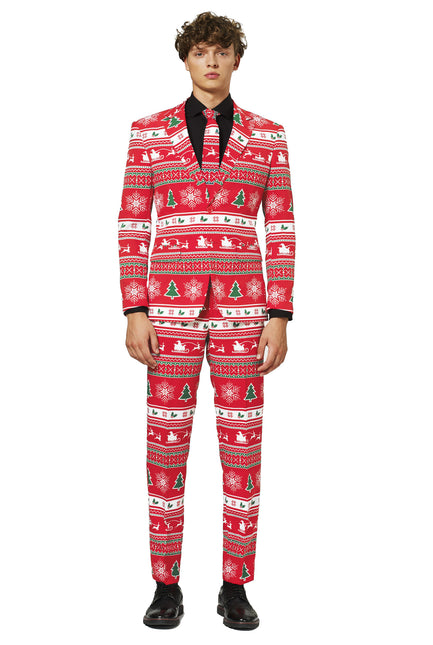 Traje rojo de Navidad