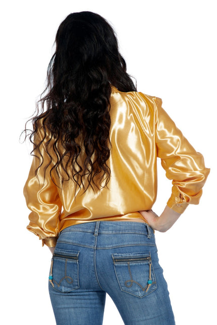 Blusa Disco Volantes Oro