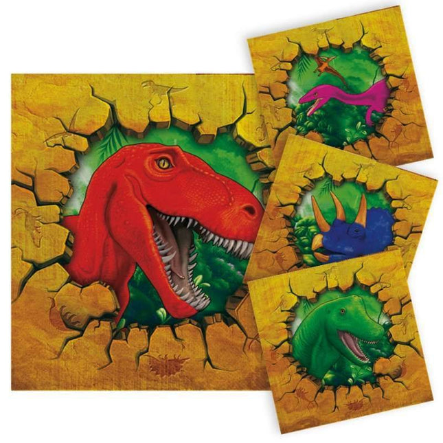 Servilletas Dinosaurio 33cm 16uds.