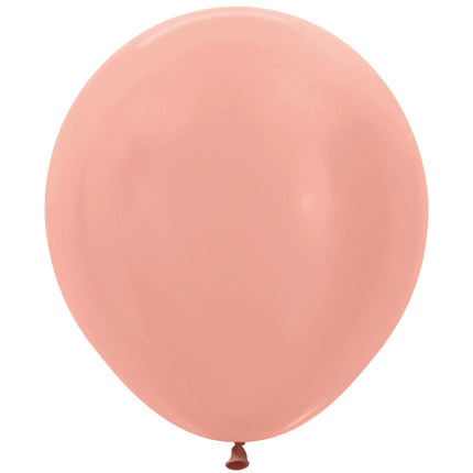 Globos Oro Rosa Metalizado 45cm 25pcs