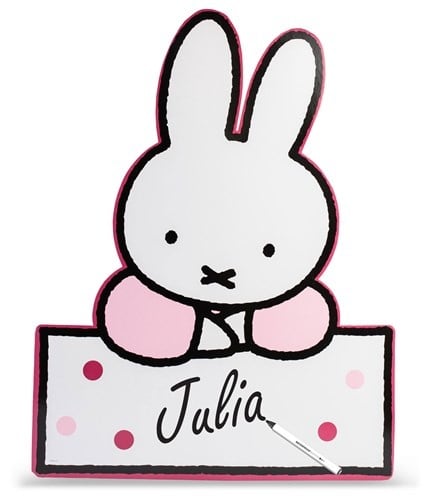 Miffy Señal de Puerta Rosa Claro 60cm