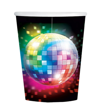 Vasos Disco Cartón 266ml 8pcs