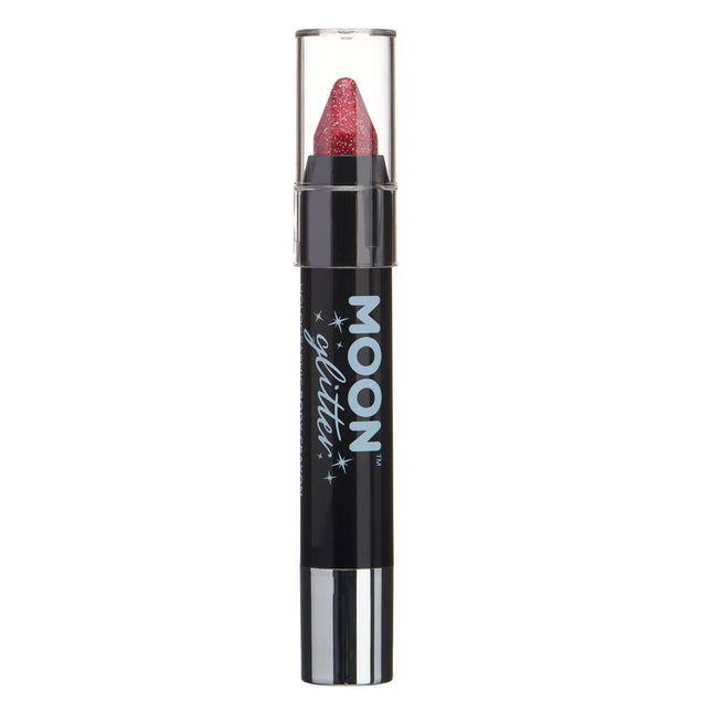 Moon Glitter Crayones Holográficos para el Cuerpo Rojo 3.2g