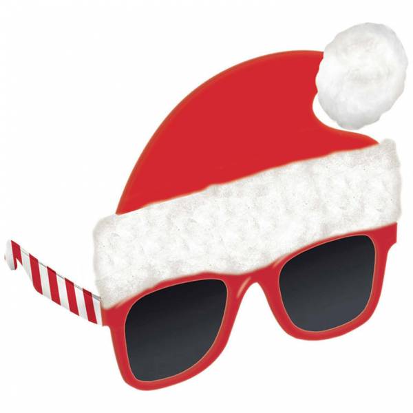 Gafas de Navidad Gorro de Navidad Rojo