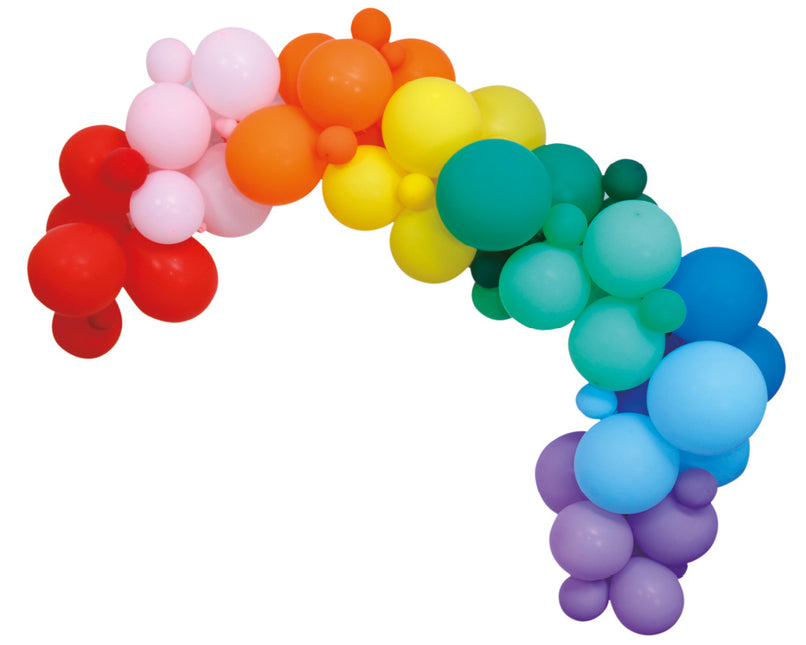 Arco de Globos Casero Set Arco Iris 4m