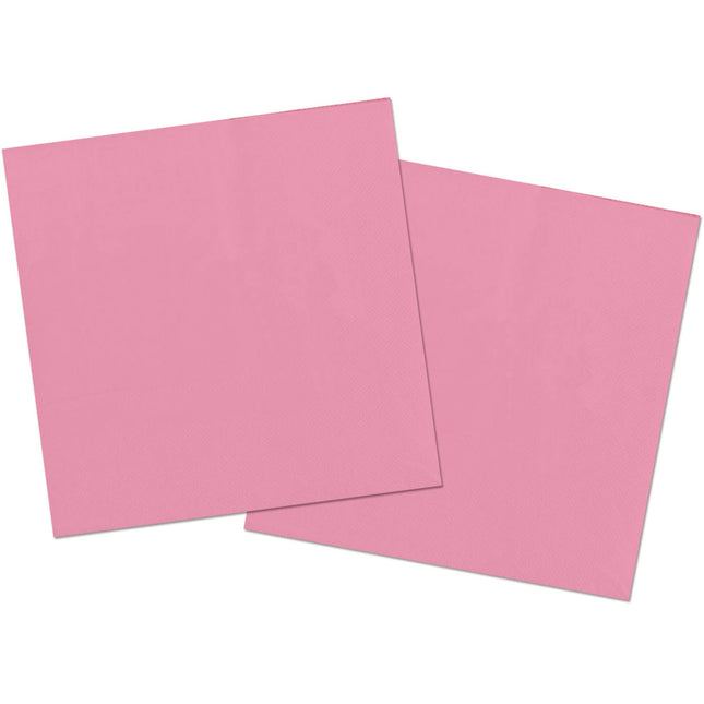 Servilletas Rosa Claro 3 Capas 33cm 20pcs