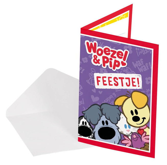 Woezel y Pip Invitaciones 8pcs