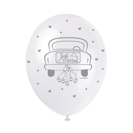 Globos Just Married 30cm 5pcs