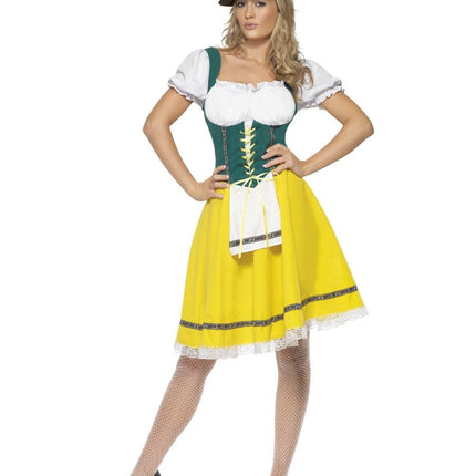 Vestido Dirndl Oktoberfest Amarillo