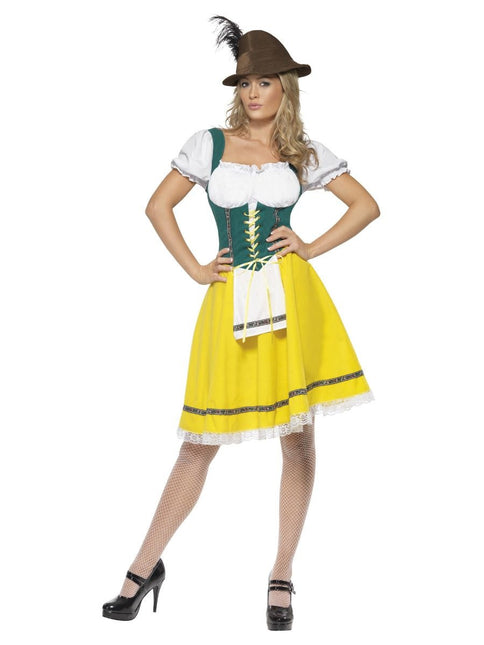 Vestido Dirndl Oktoberfest Amarillo