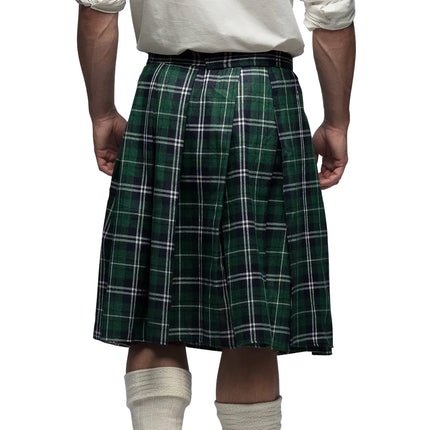 Kilt Verde Hombre Con Bolso