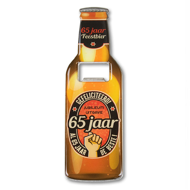 Abridor de cerveza 65 años 18,5cm