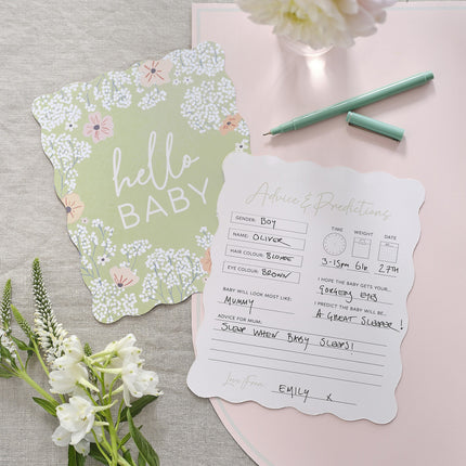 Baby Shower Juego de cartas Hello Baby 10 piezas