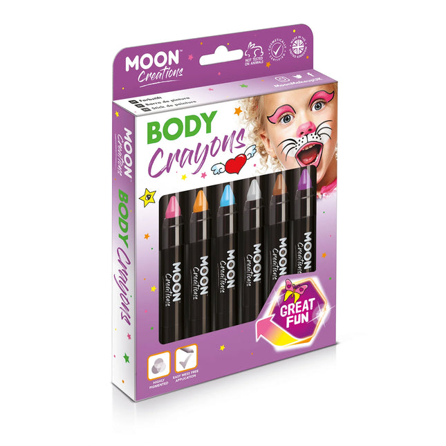 Moon Creations Crayones para el cuerpo Azul claro 3.2g